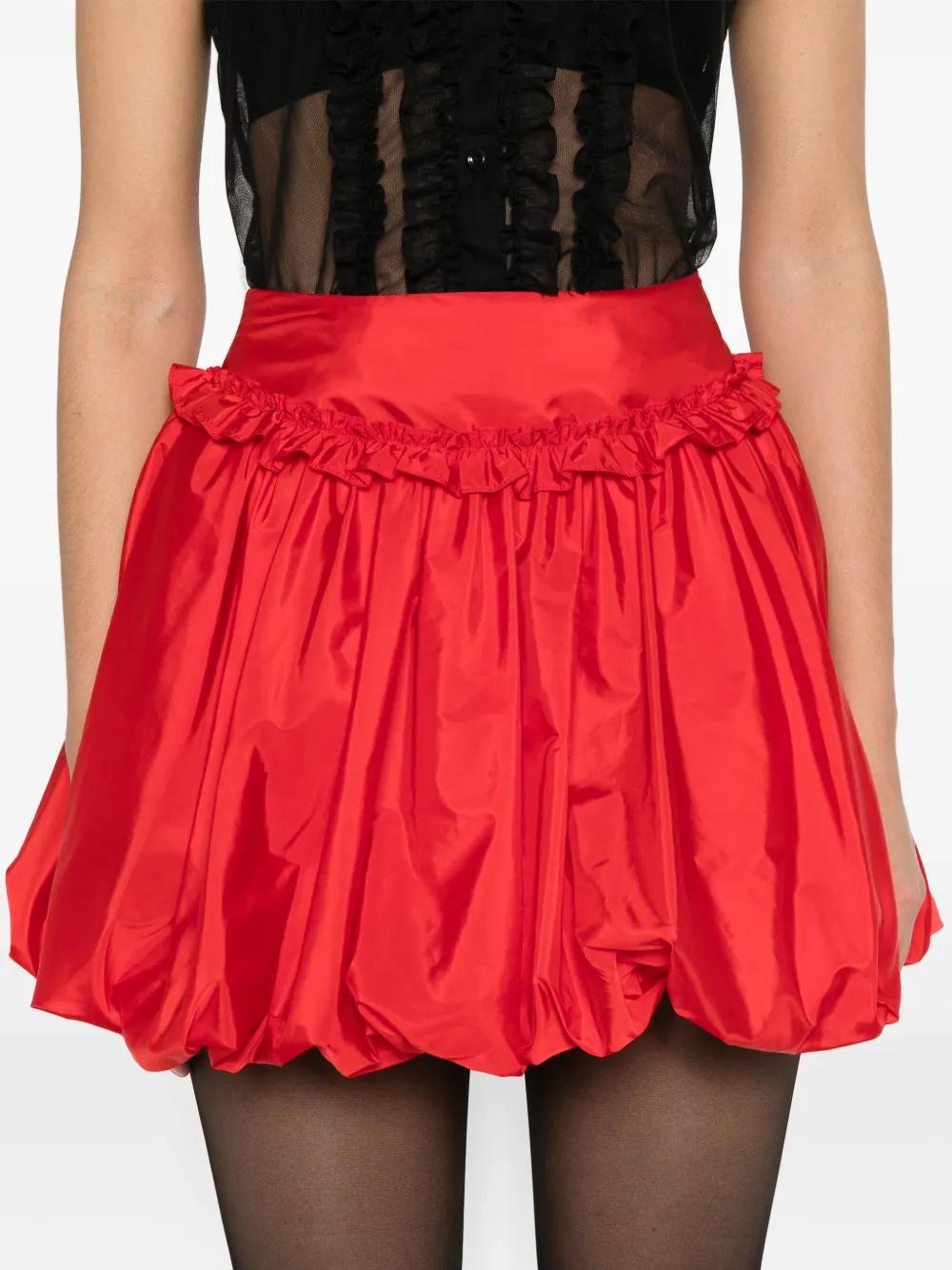 【関税込み】Simone Rocha レッド ギャザー バブル ミニスカート 関税込み】Simone Rocha レッド ギャザー バブル ミニスカート