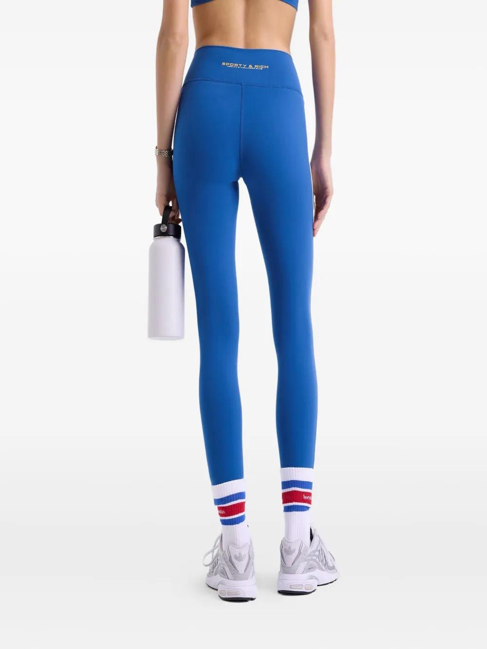 Sporty&Rich｜PANTS (LEGGING N.02 - NAVY/WHITE (LE701)) Legging N.02 - Navy – Sporty & Rich