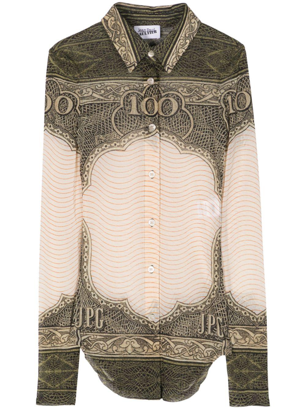 Jean Paul Gaultier クロップドシャツ マルチカラー Jean Paul Gaultier クロップドシャツ マルチカラー