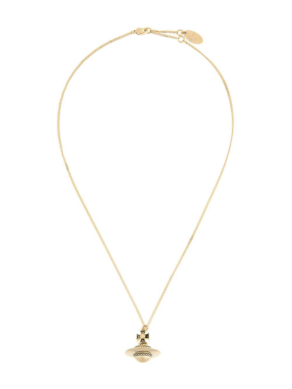 Vivienne Westwood Narcissus Small Orb Pendant Necklace in Gold