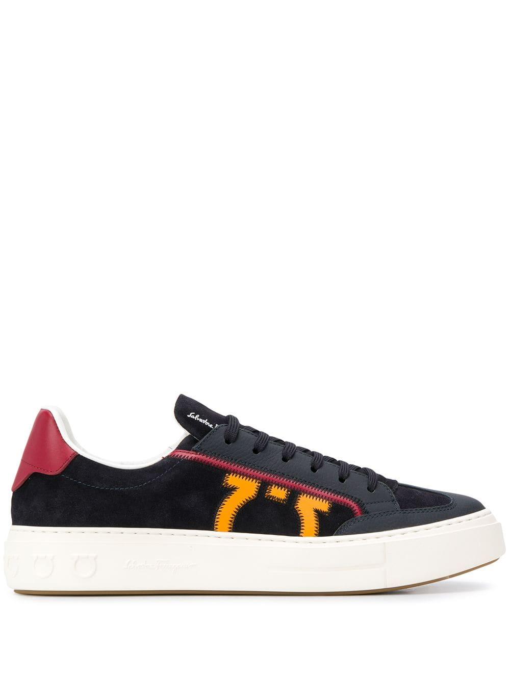 Ferragamo clearance borg sneaker