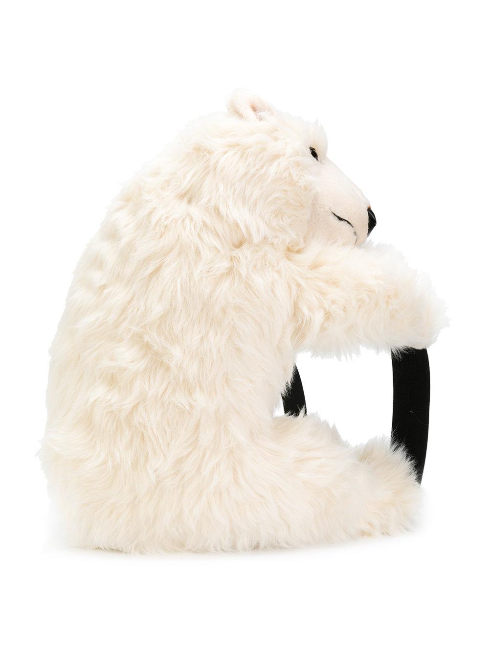 uvas Movilizar Proporcional Dolce & Gabbana Polar Bear Backpack in White | Lyst