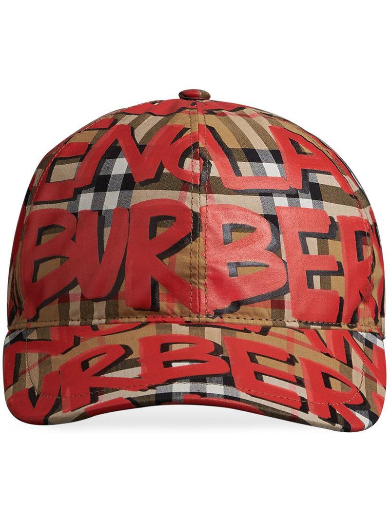 burberry graffiti cap