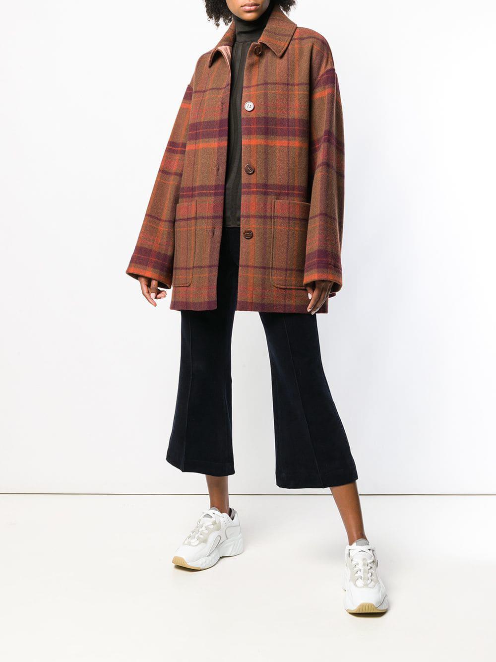 acne plaid coat