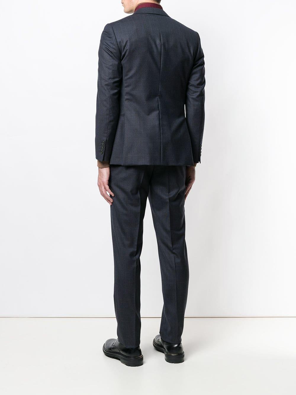 Lanvin Wool Two-piece Suit in Blue for Men - Lyst