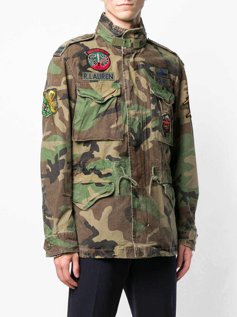 Polo Ralph Lauren Synthetic Military Army Jacket in Green for Men | Lyst