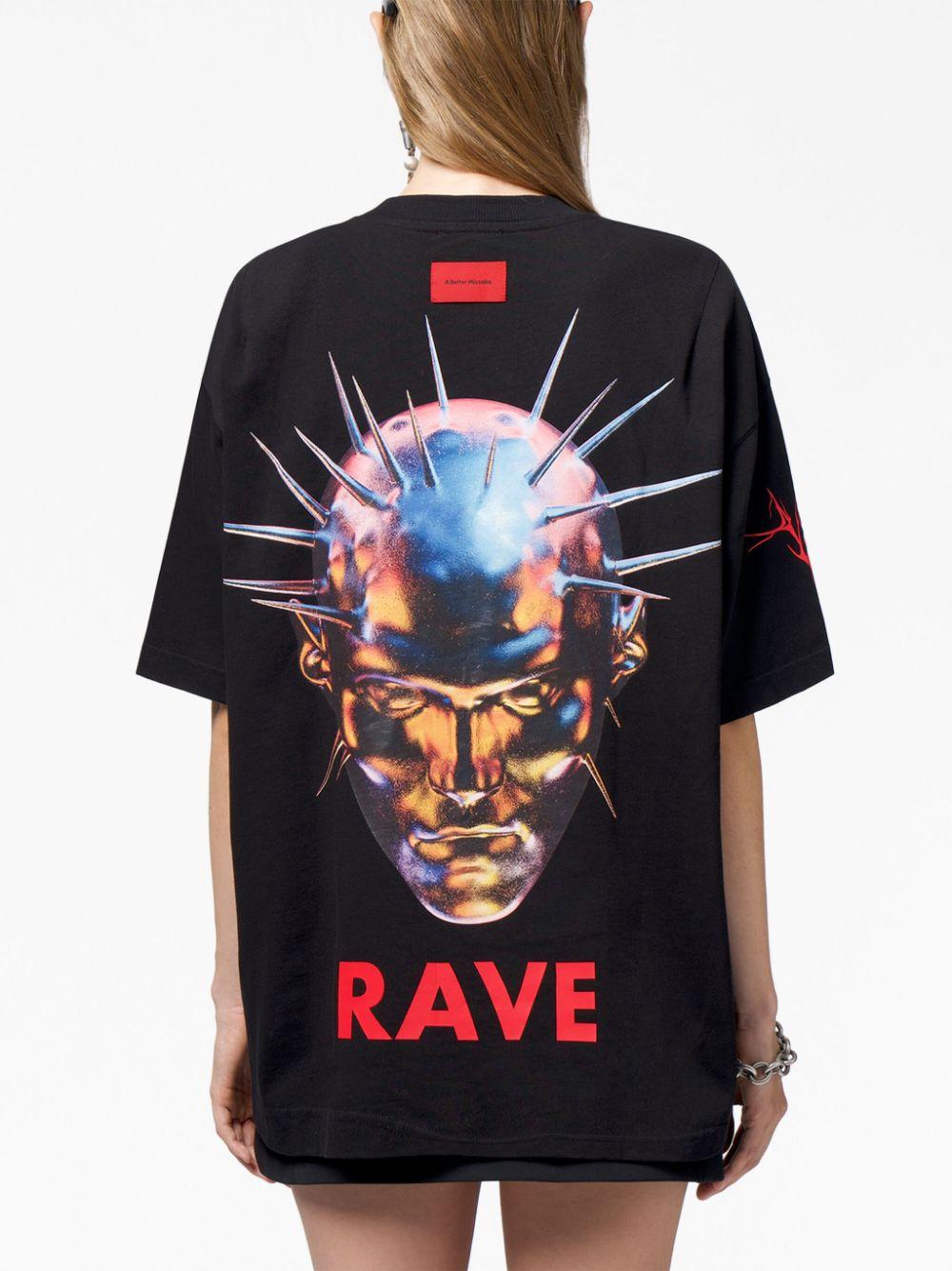 T-shirt Rave en coton biologique A BETTER MISTAKE en coloris Noir | Lyst