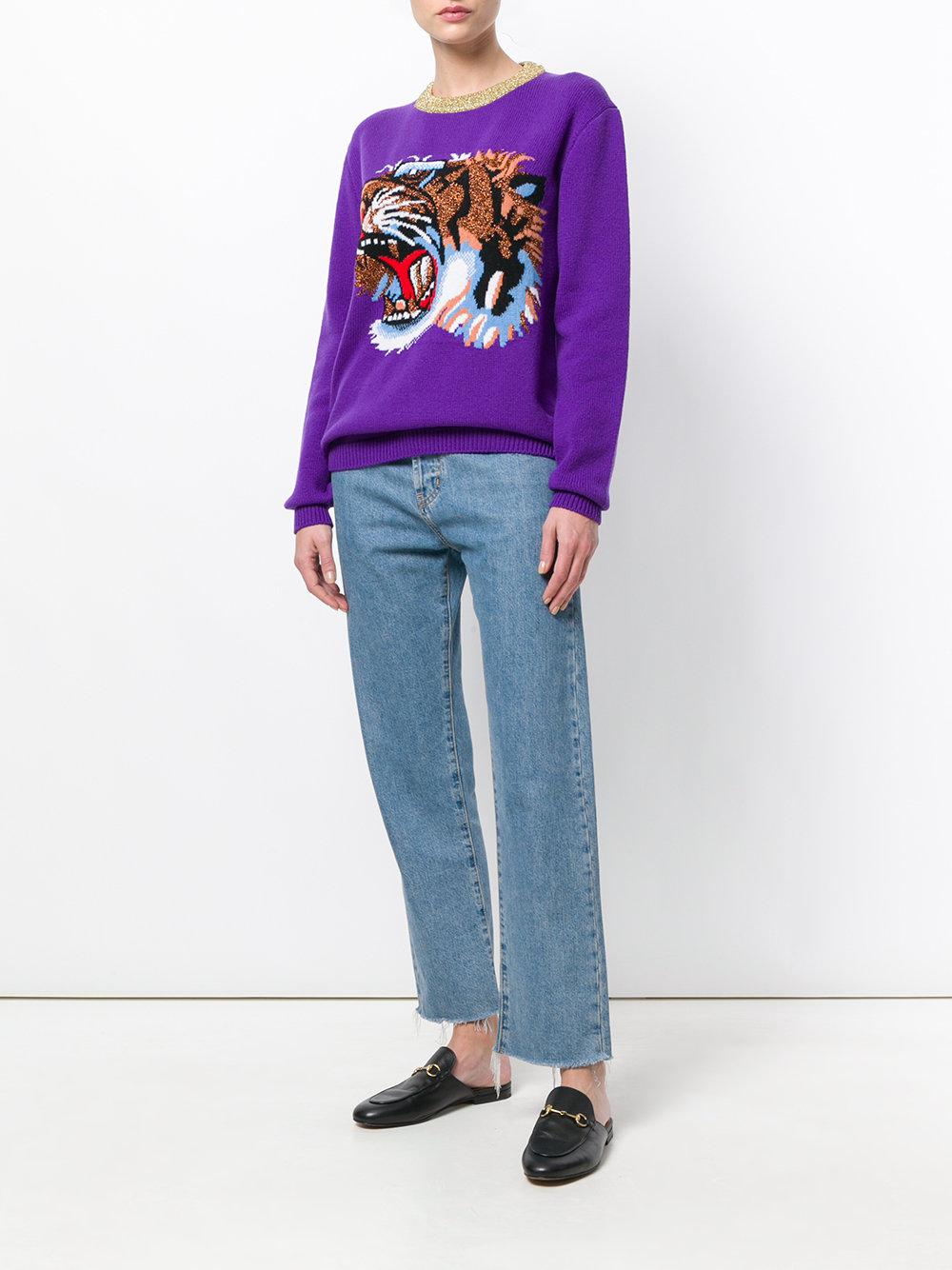 gucci purple sweater