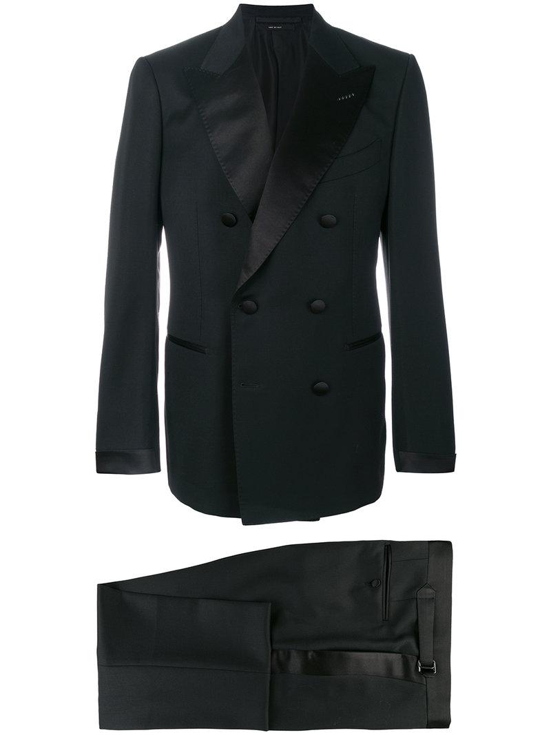 Tom Ford Wool Smoking Tuxedo Suit in Black for Men - Lyst