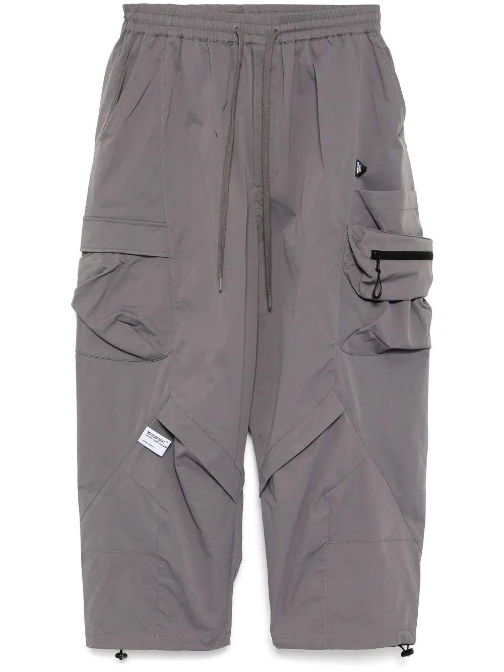 Musium Drawstring Cargo Trousers in Grey for Men Lyst UK