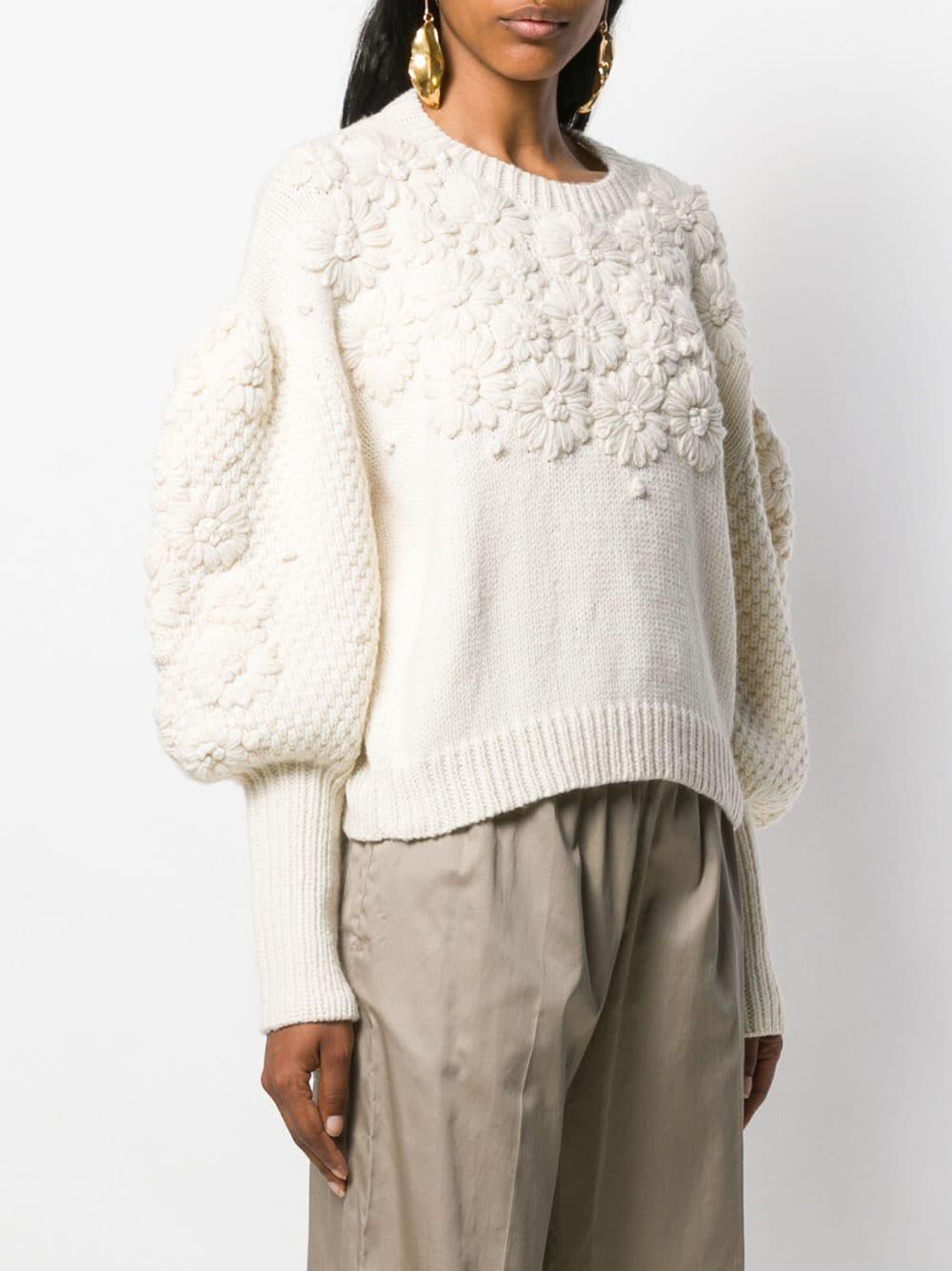 Knitted Flower Jumper Sweden, SAVE 45 