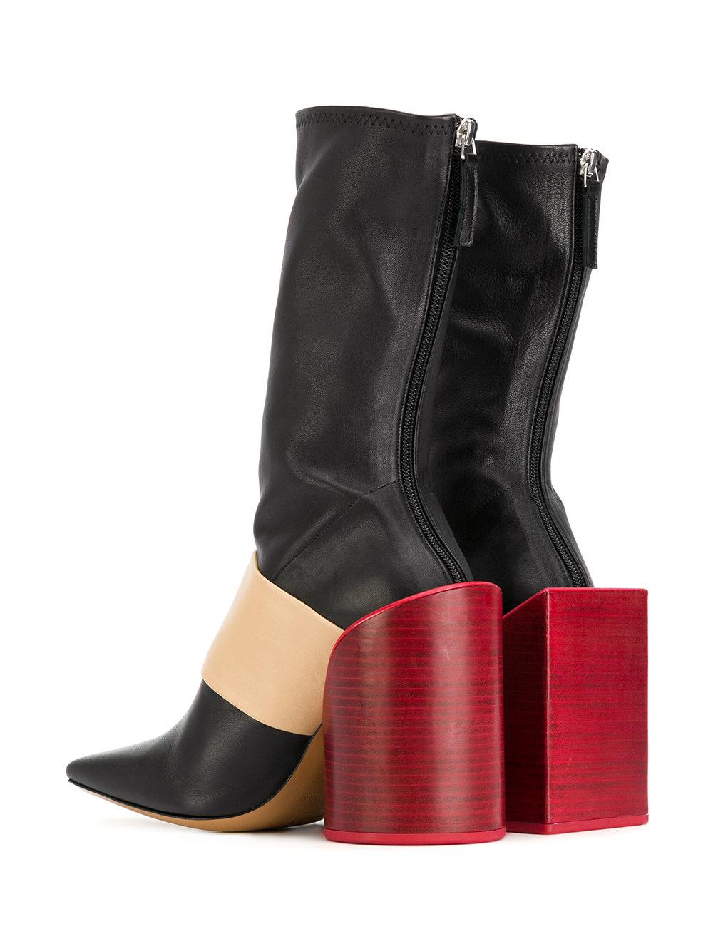 Jacquemus Button Boots in Black - Lyst