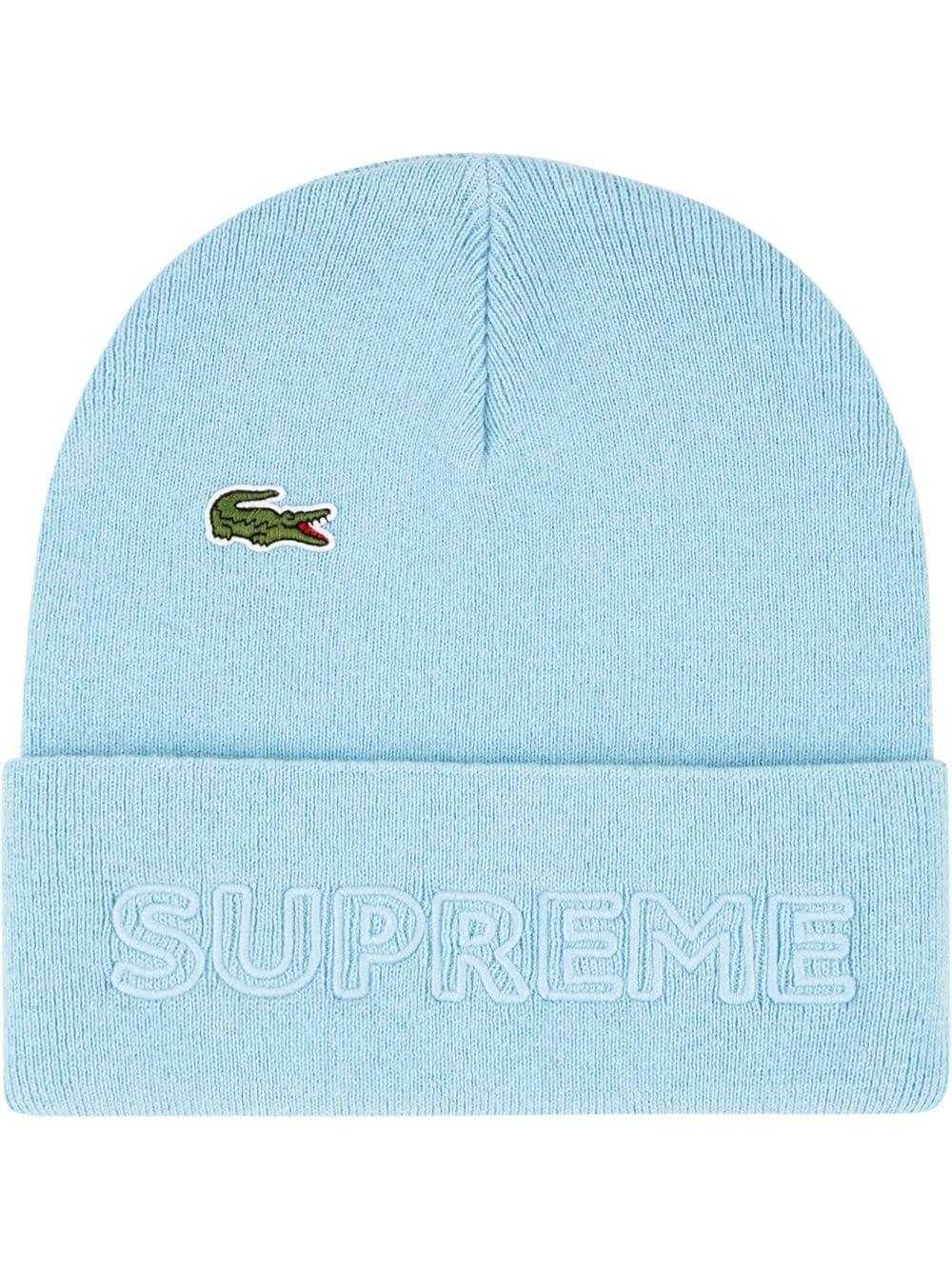 blue supreme beanie