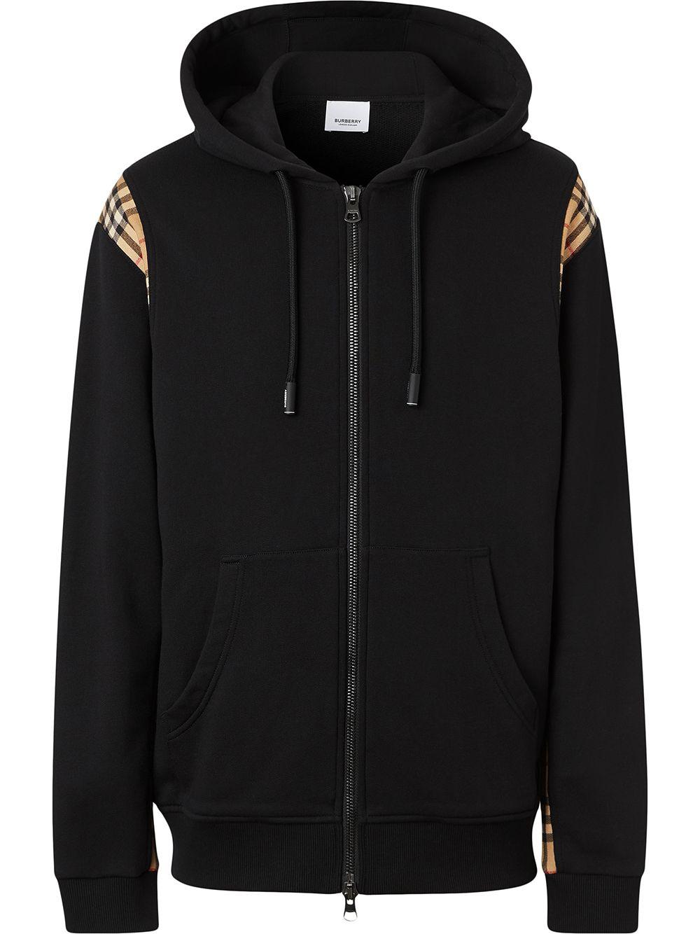 Burberry Hoodie Met Rits in het Zwart voor heren Lyst NL