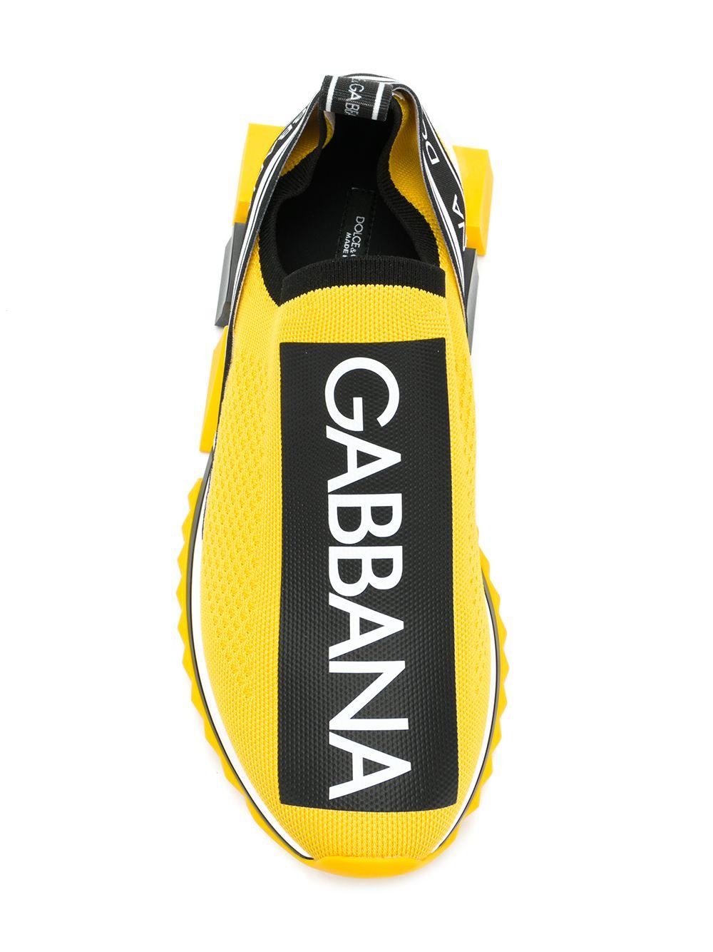 Branded Sorrento Sneakers Dolce & Gabbana de hombre de color Amarillo | Lyst