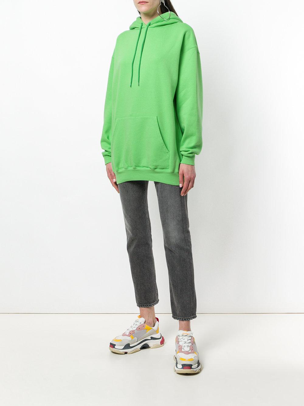 green balenciaga hoodie
