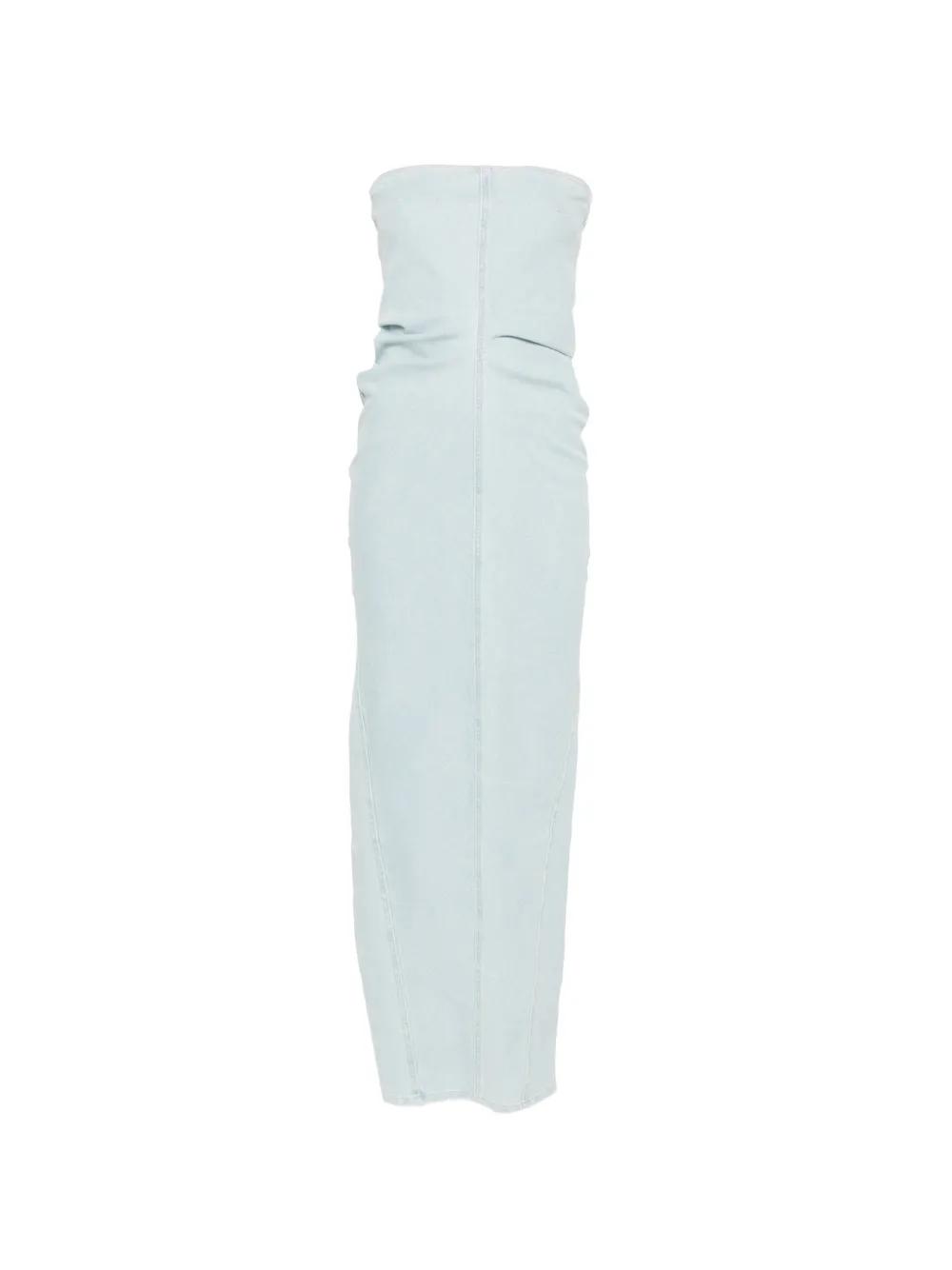 haikure denim maxi dress Haikure Jill Denim Maxi Dress in White