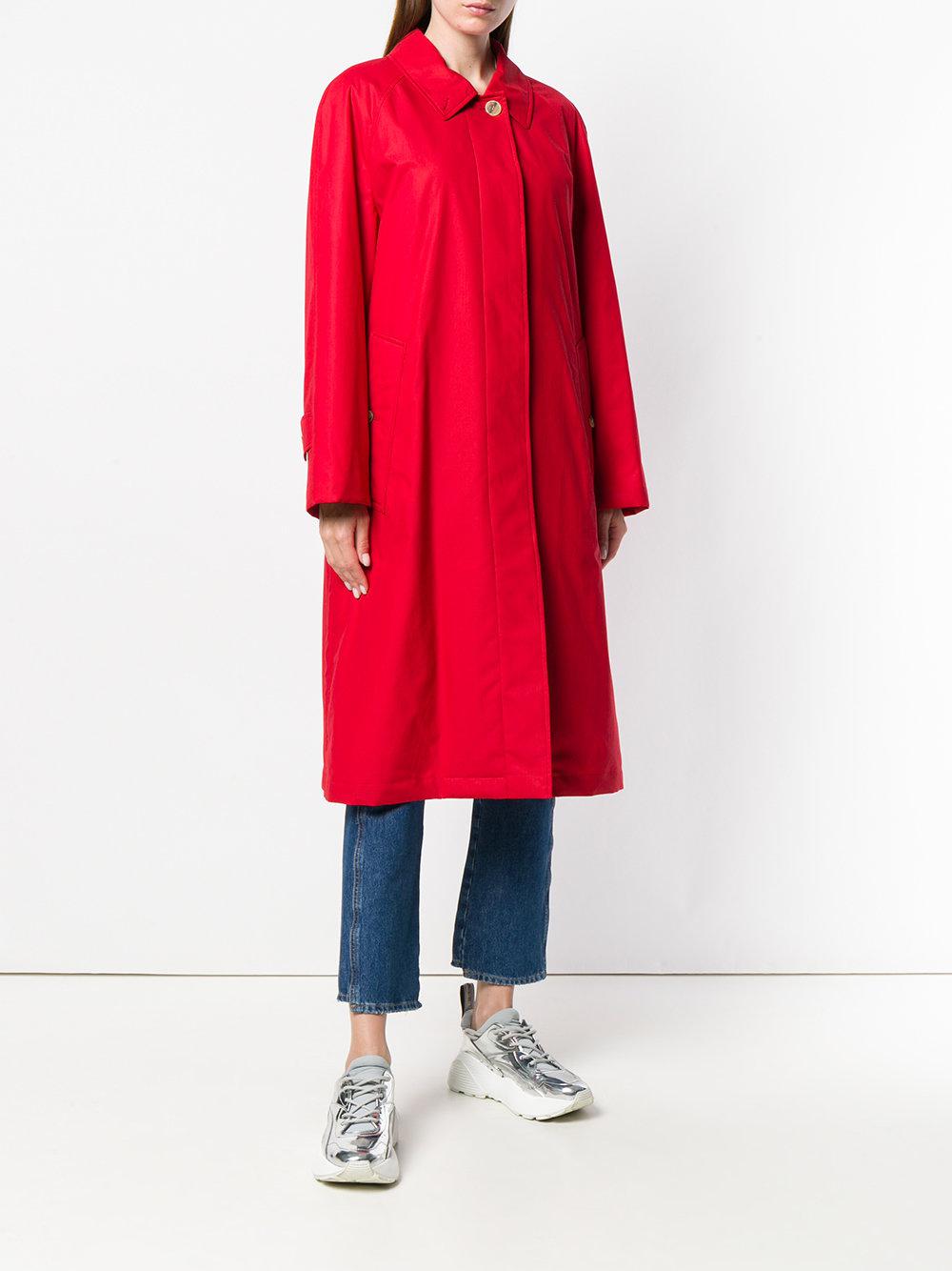 red car coat