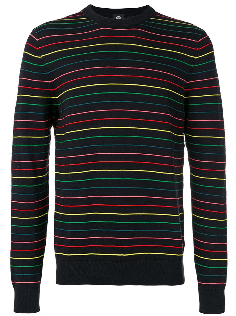 Lyst - Ps By Paul Smith Striped Jumper in Black for Men