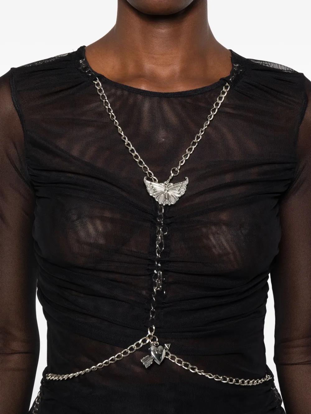 Chopova Lowena バラストメッシュトップ 25SS 長袖Tシャツ m Chopova Lowena バラストメッシュトップ 25SS 長袖Tシャツ M