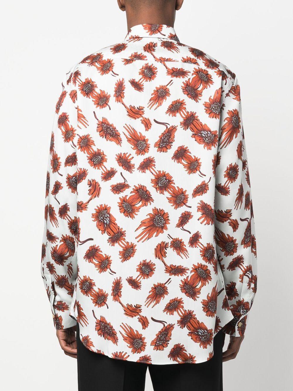 Paul Smith Digital Daisy-print Shirt in Red for Men | Lyst