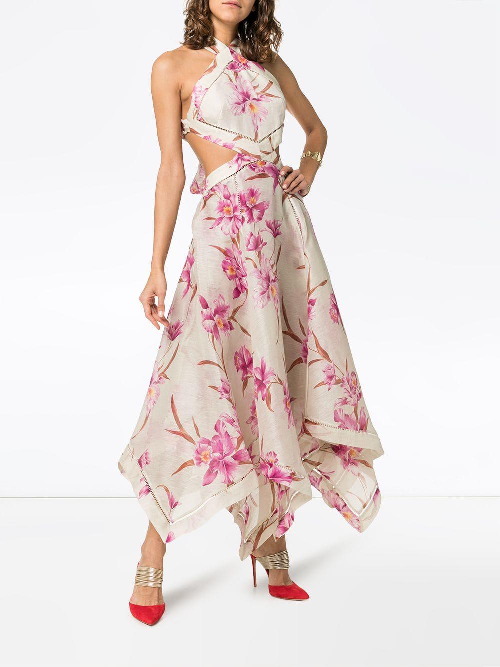 zimmermann corsage halter mini dress