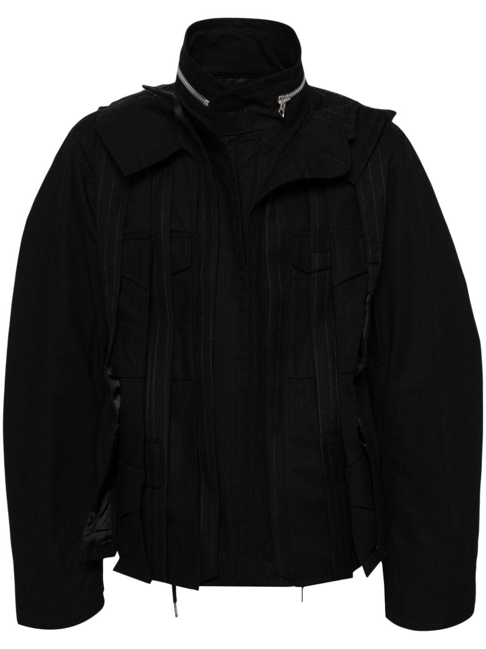 Sacai Layered Jacket in Black for Men | Lyst UK