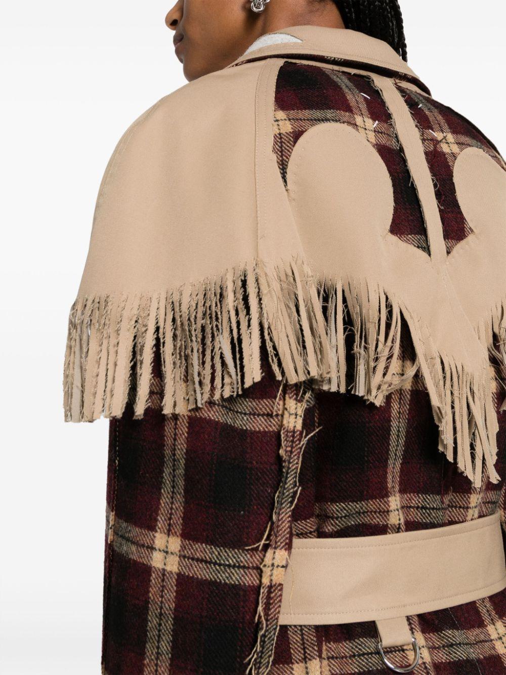 Maison Margiela レディース ナチュラル チェック コート コート Maison Margiela レディース ナチュラル チェック コート コート