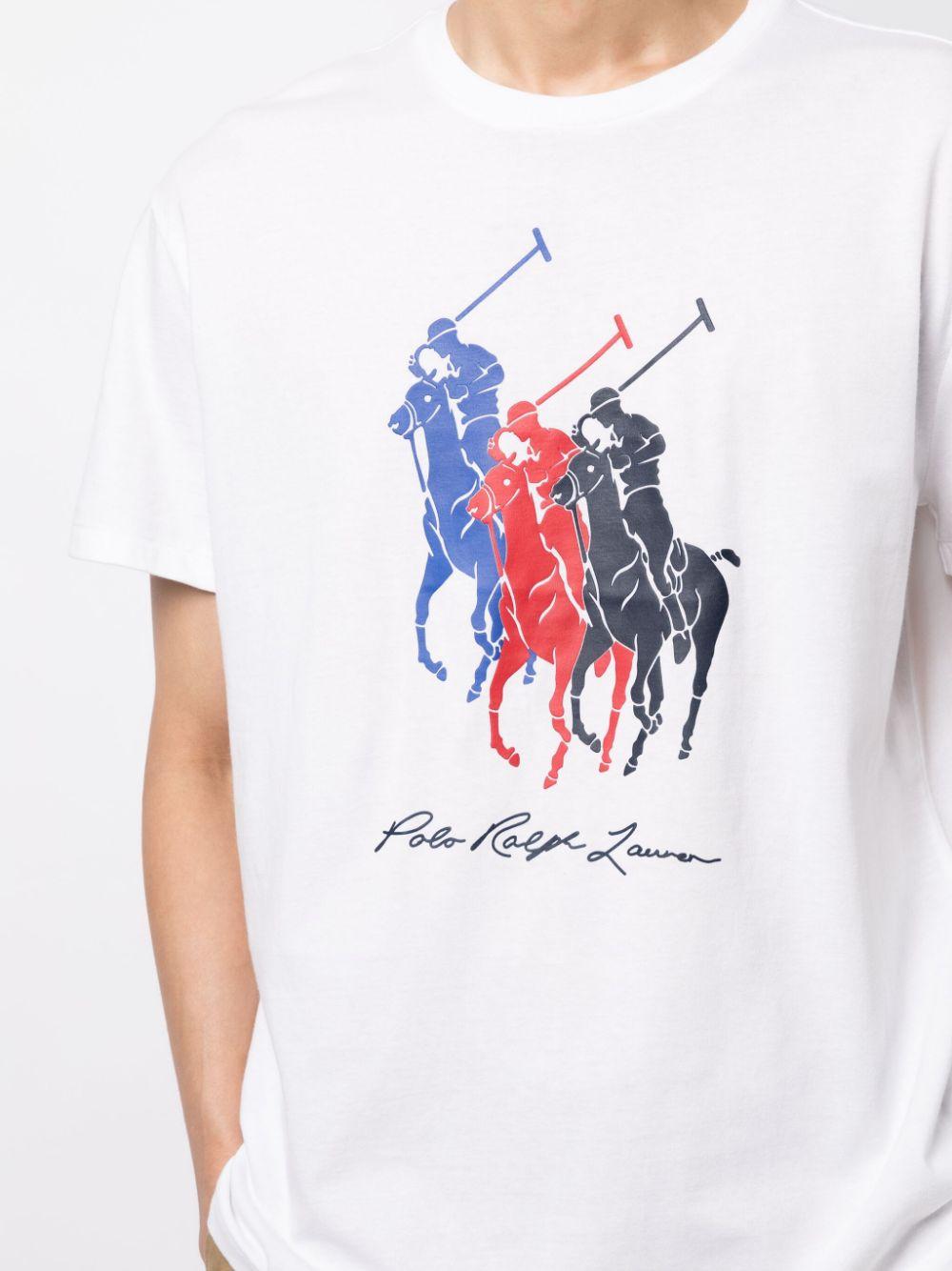 T-shirt con stampa Polo Pony da Uomo di Polo Ralph Lauren in Bianco | Lyst