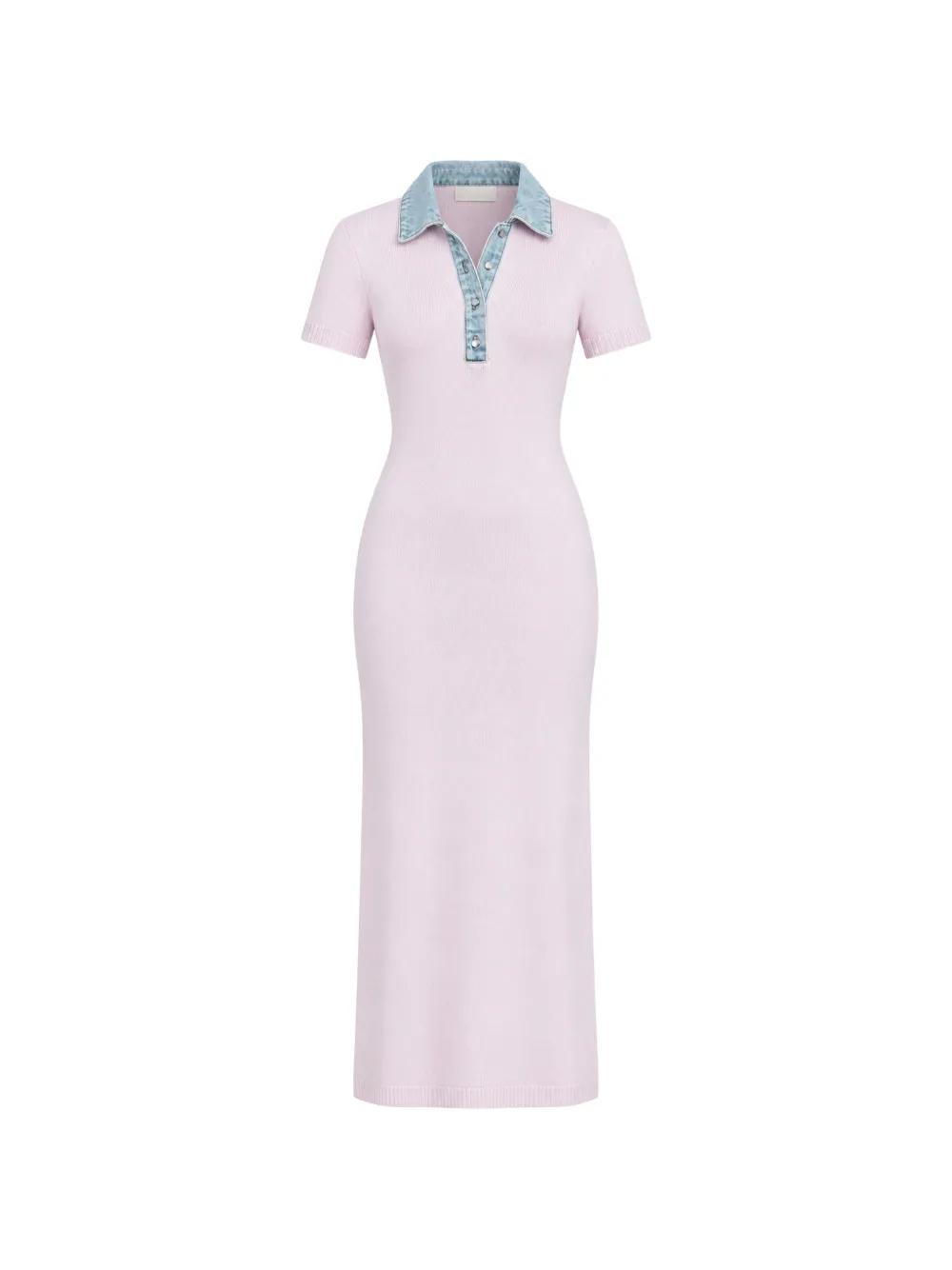 reye knit maxi dress SER.O.YA in Pink Men's shirts