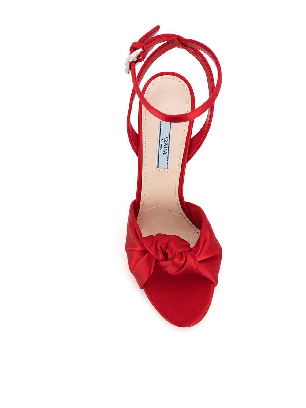 Prada knotted silk sandal Clearance