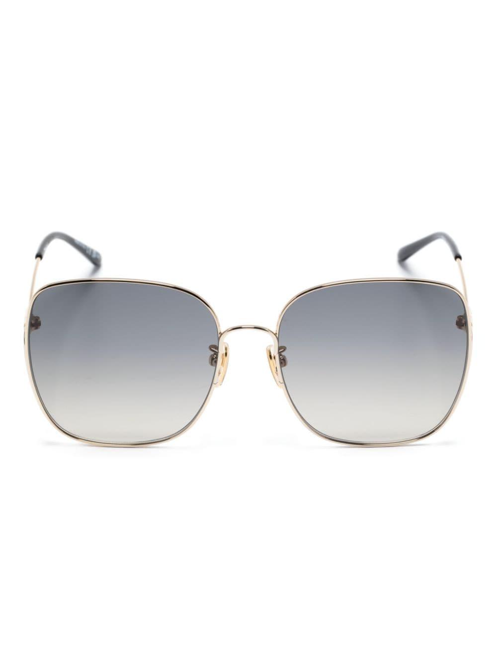 Chloé Gradient-lenses Oversize-frame Sunglasses in Grey | Lyst UK