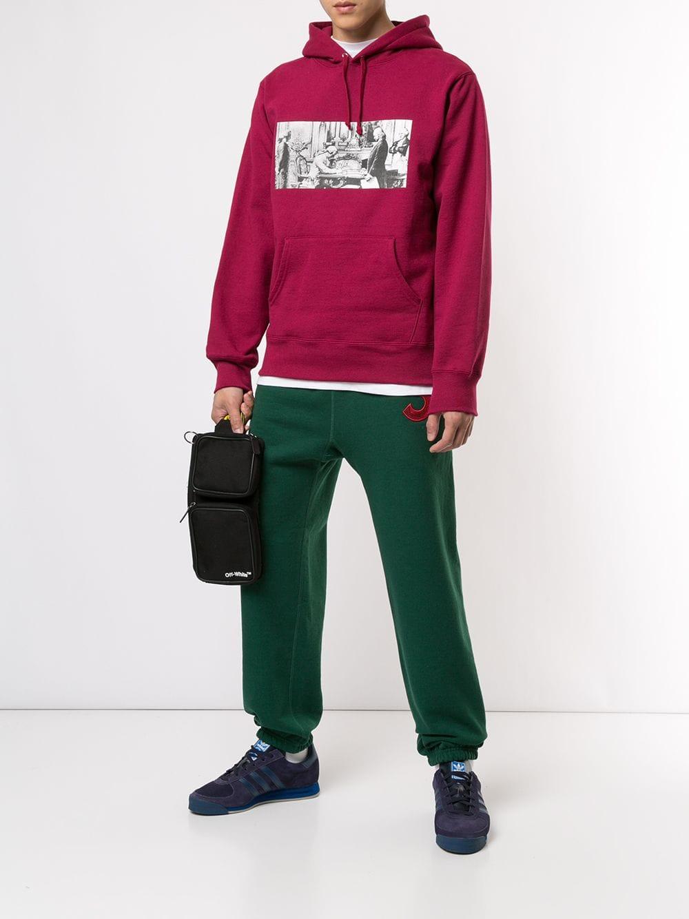green supreme pants