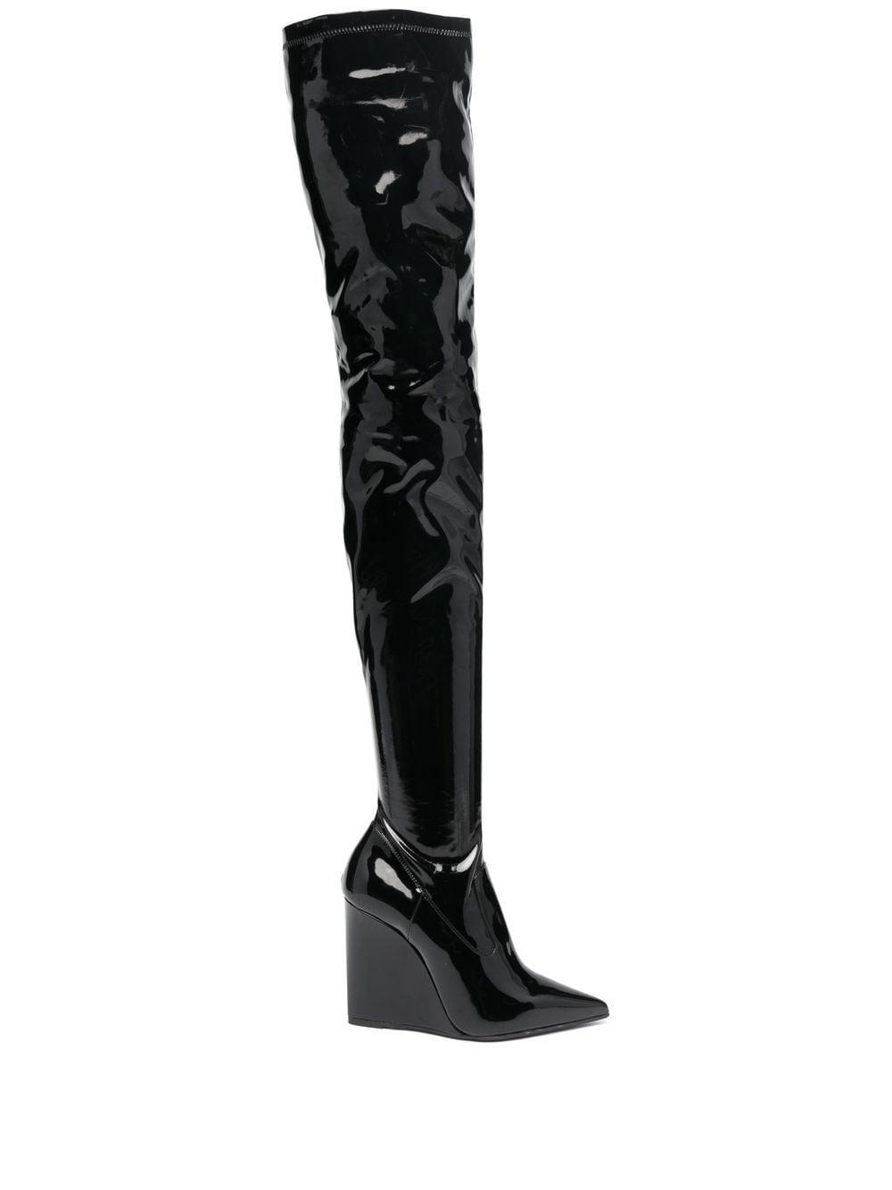 Le Silla Kira 120mm Thigh-high Boots in Black | Lyst