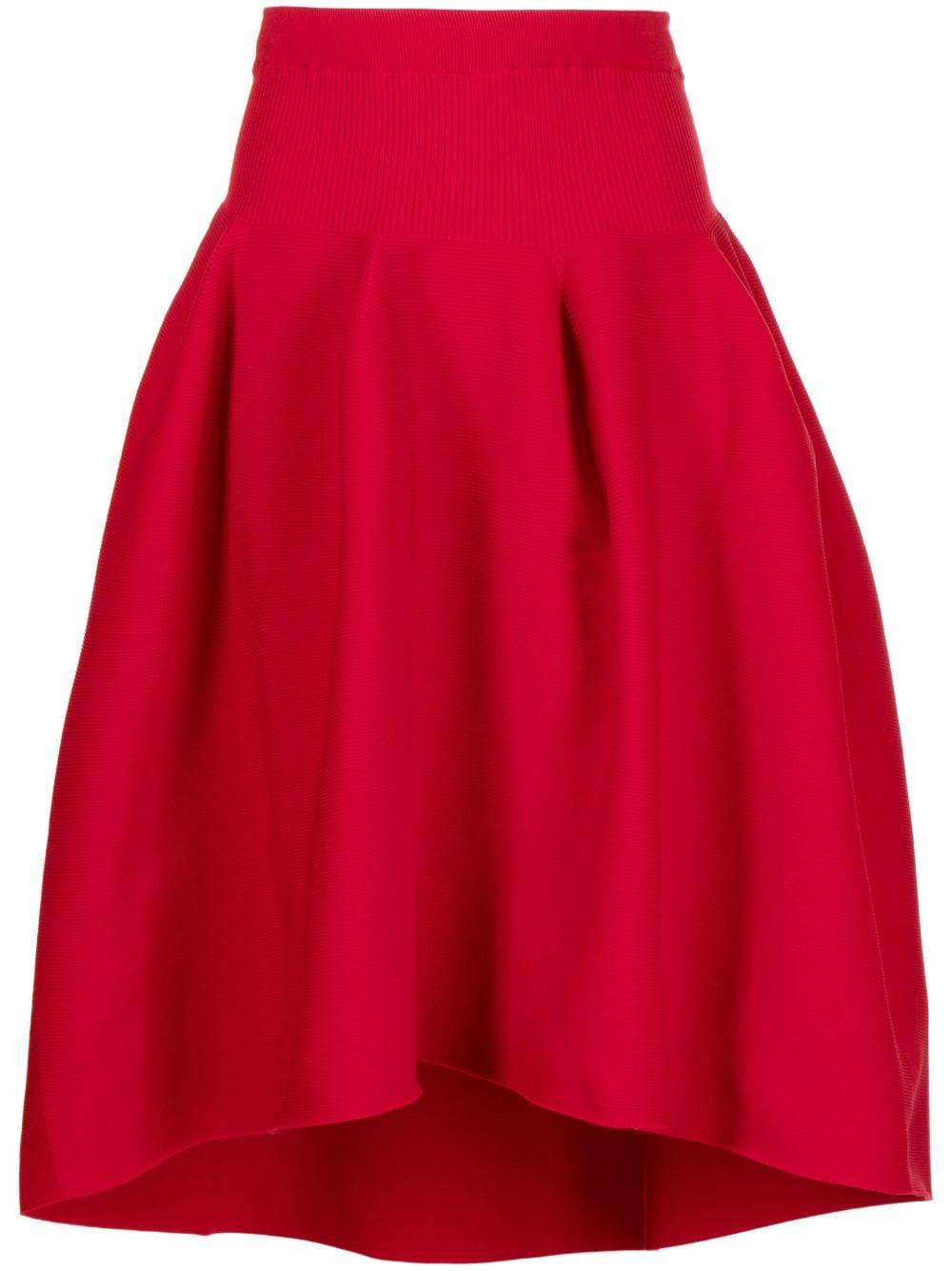 CFCL Pottery High-waisted Full Skirt in Red | Lyst