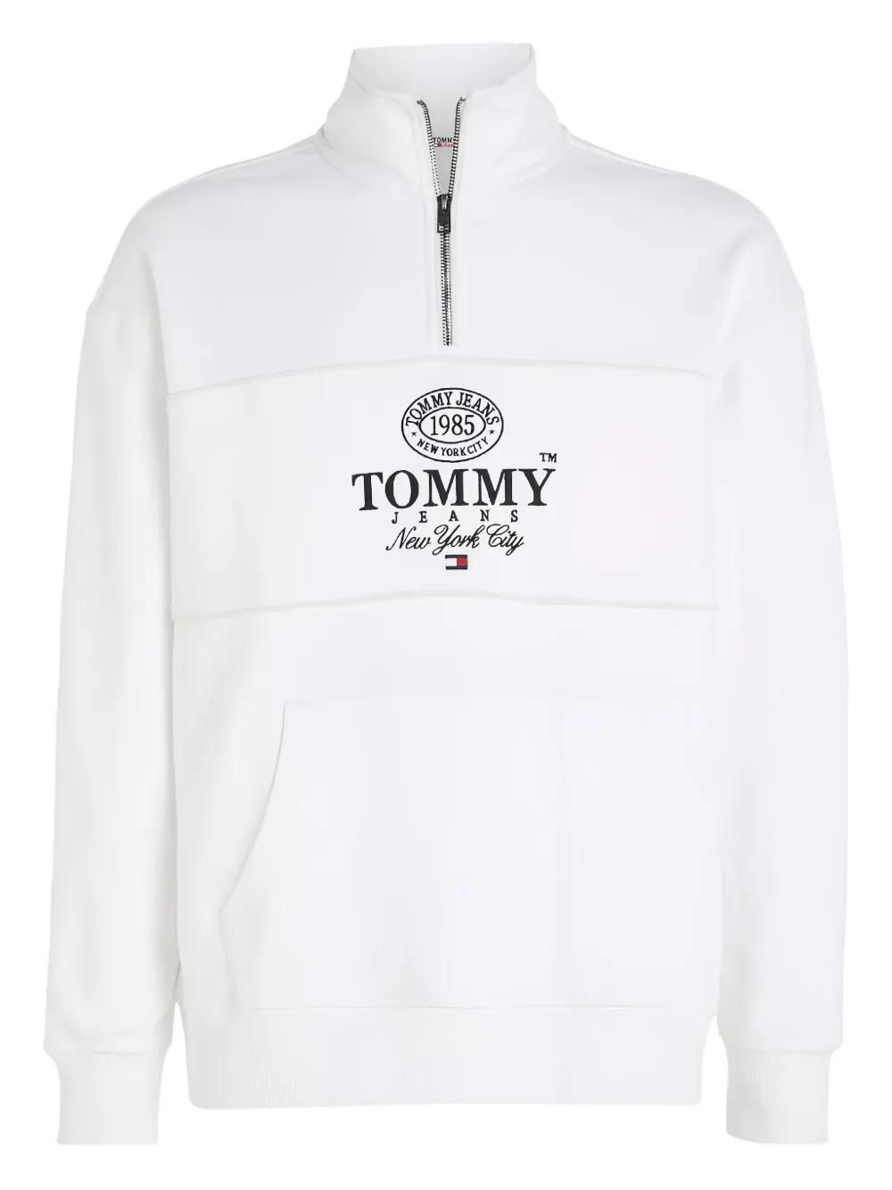 Tommy Hilfiger Half-Zip Panelled Sweatshirt in White for Men Lyst UK