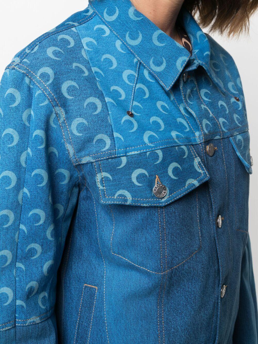 Veste en jean à imprimé Moon Marine Serre en coloris Bleu | Lyst