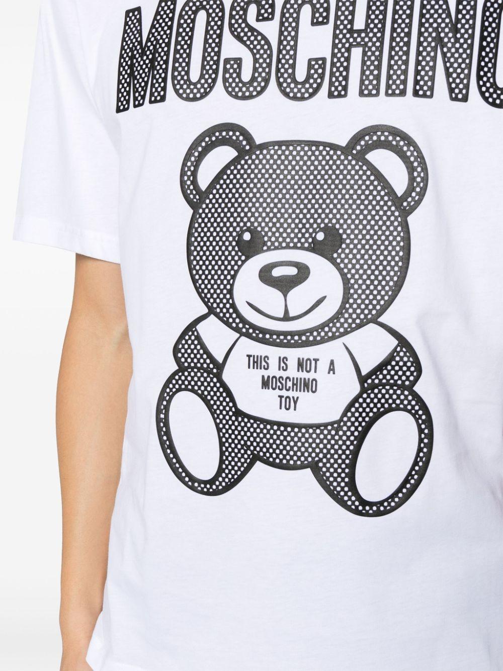Moschino Teddy Bear-print Cotton T-shirt - Farfetch