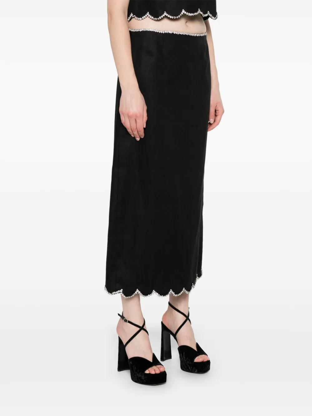Zimmermann Crush Skirts in Black | Lyst