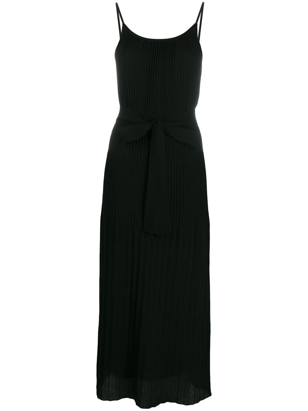 Theory Synthetic Casual Slip Dress in Black - Lyst