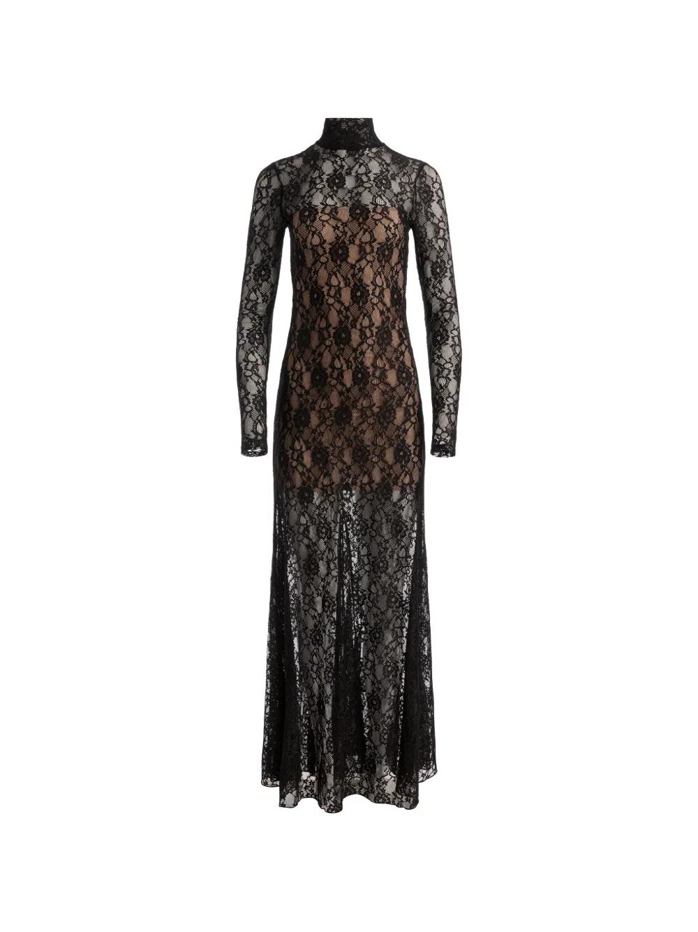 alice and olivia black lace dress + Delora Lace-Panel Maxi in Looks equally chic with Missacc Mother Of The Size:S/M 60' december-2024-style-steals Long