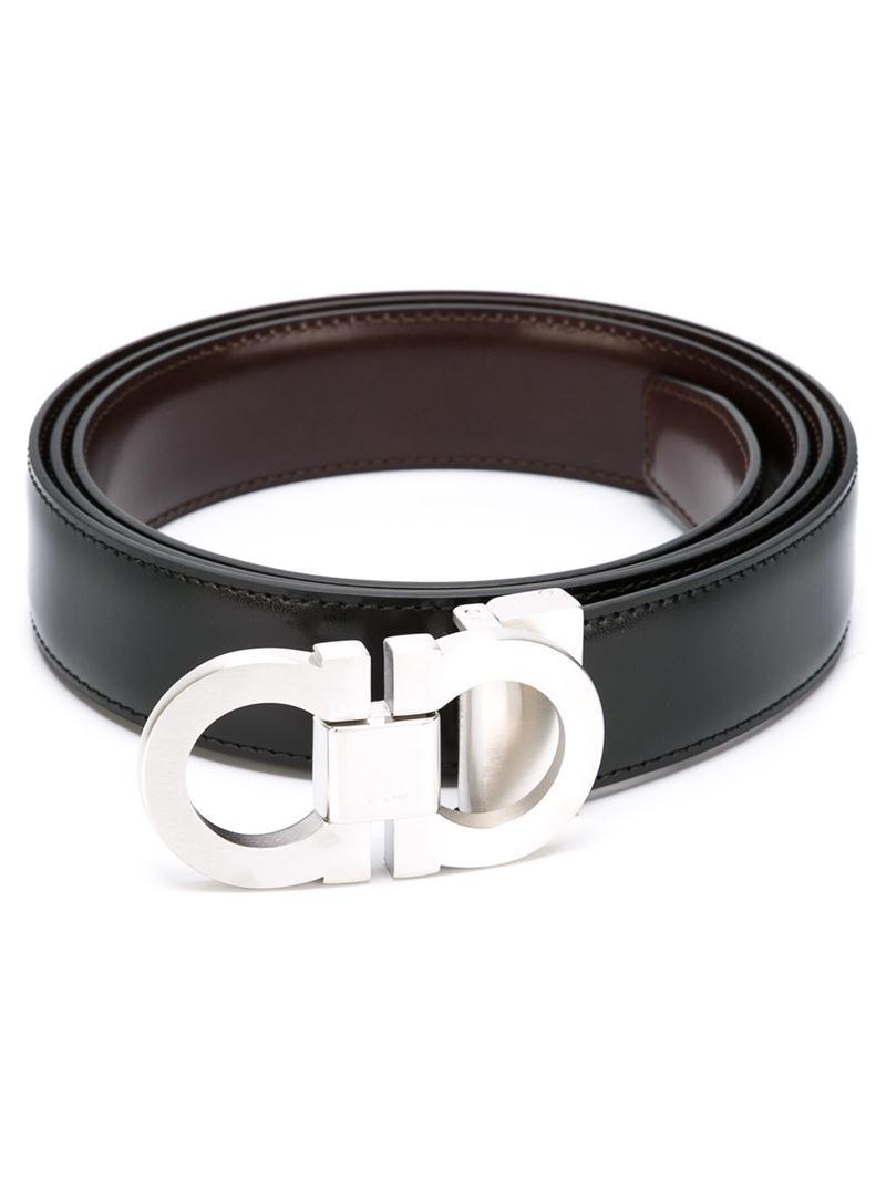 Ferragamo Interchangeable Buckle Belt Men Calf Leather 115 in