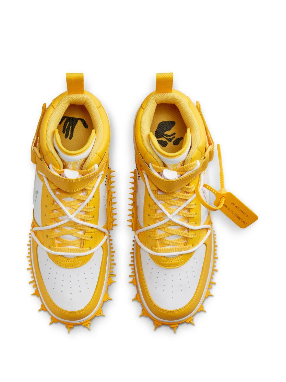 NIKE X OFF WHITE X Off Air Force 1 Mid Sp Sneakers in Yellow Lyst