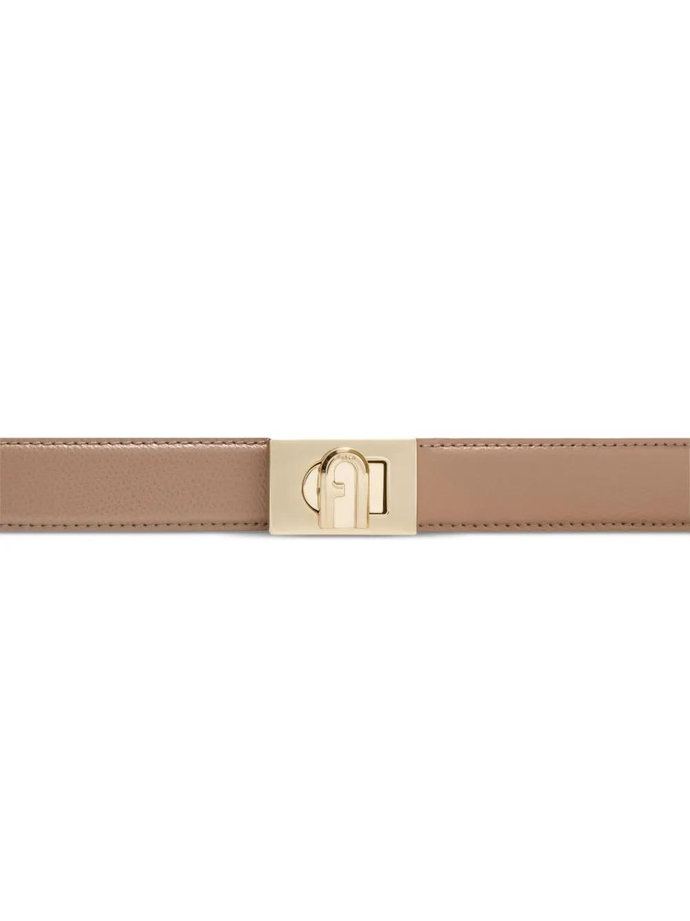 Furla Khaki Leather Waist Belt Furla Khaki Leather Waist Belt main image 4