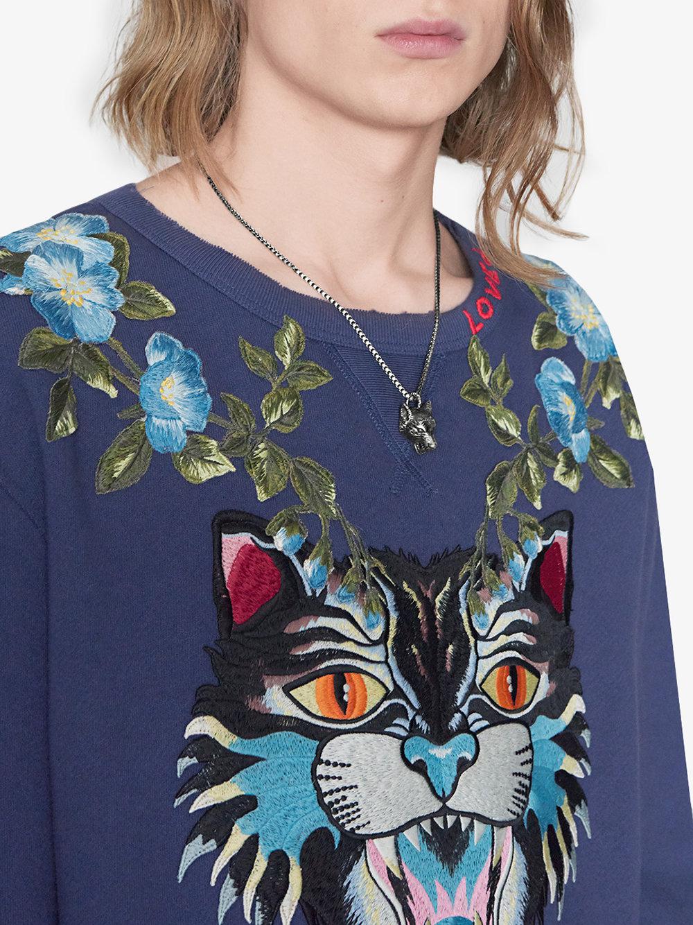 Gucci Anger Anger Forest Wolf Head Necklace Gucci Anger Forest