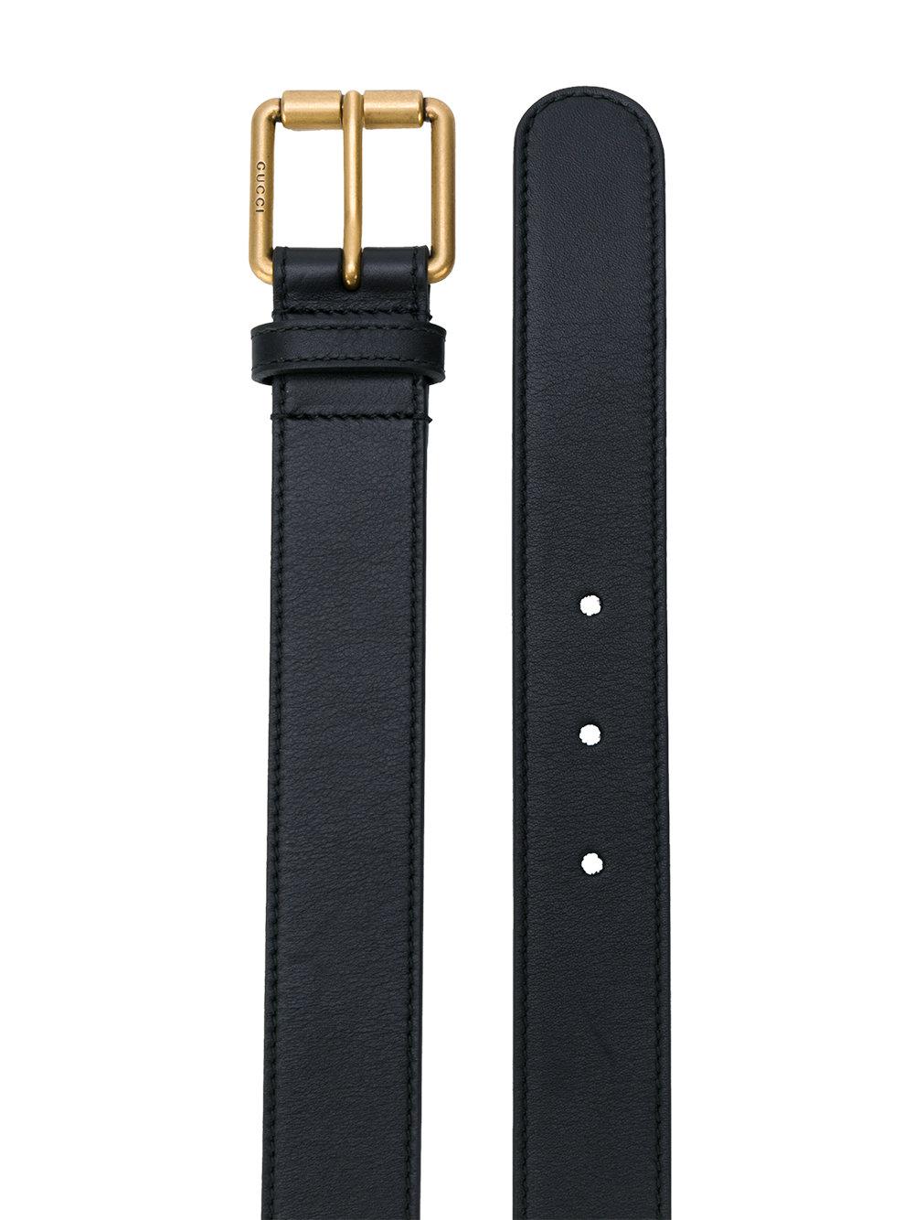Gucci Horsebit Detail Belt in Black - Lyst