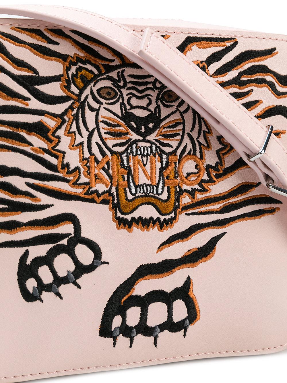 KENZO Geo Tiger Crossbody Bag in Pink Lyst