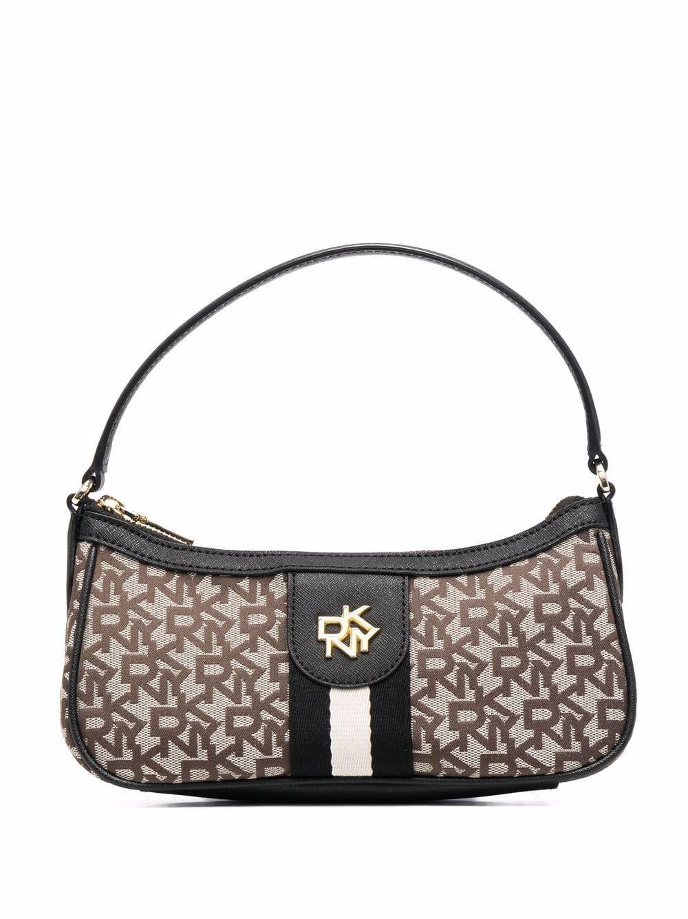 dkny black monogram bag