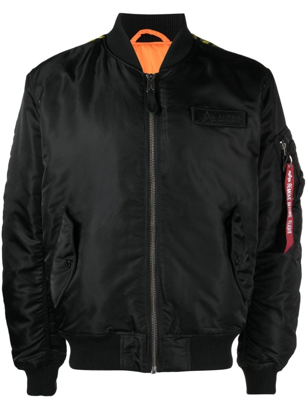 Alpha Industries Ma-1 Vf Fighter Squadron Padded Bomber Jacket in Black for  Men | Lyst