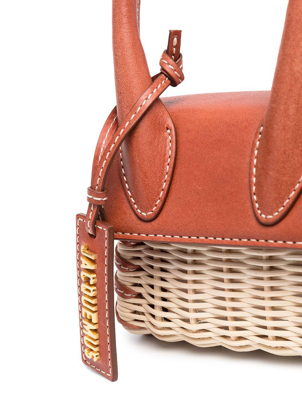- Save 22% Brown Womens Bags Shoulder bags Jacquemus Leather Le Chiquito Wicker Mini Bag in Red 